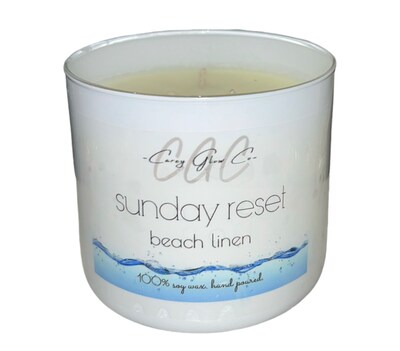 Sunday Reset a clean linen scented candle! - image2